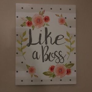 Quote Canvas  it’s  a10x13 or one size bigger